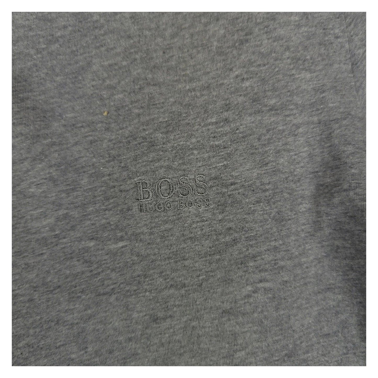 Hugo Boss Hugo Boss T-Shirt Mens S Small Grey Crew Neck 100% Cotton Casual Logo Top T-Shirts RewearableUK