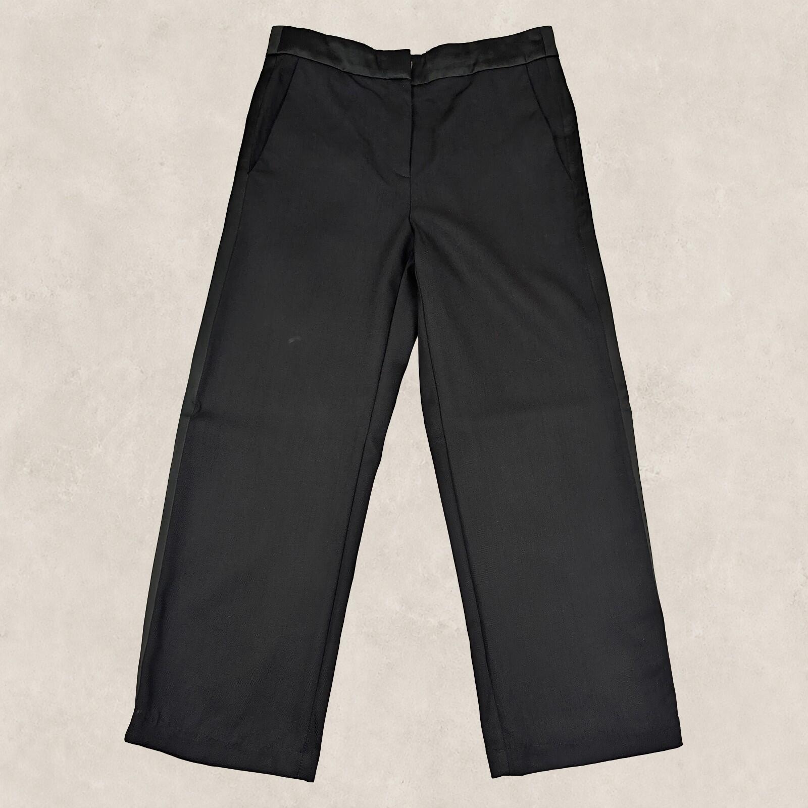 hugo boss womens dress trousers straight leg black tailored work pants size uk 6 by Boss – | RewearableUK