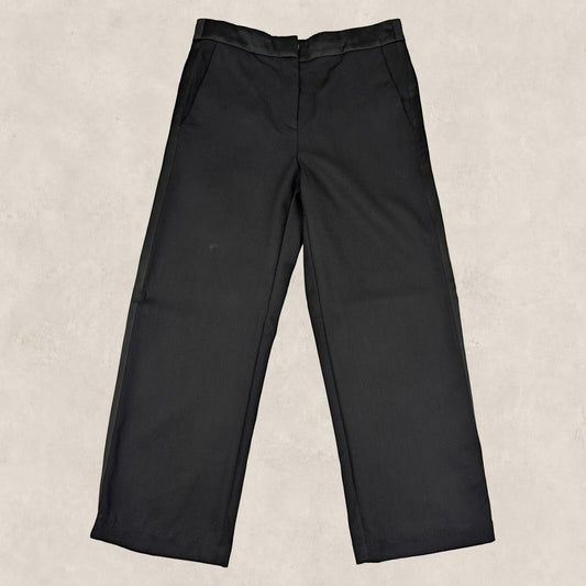hugo boss womens dress trousers straight leg black tailored work pants size uk 6 by Boss – | RewearableUK