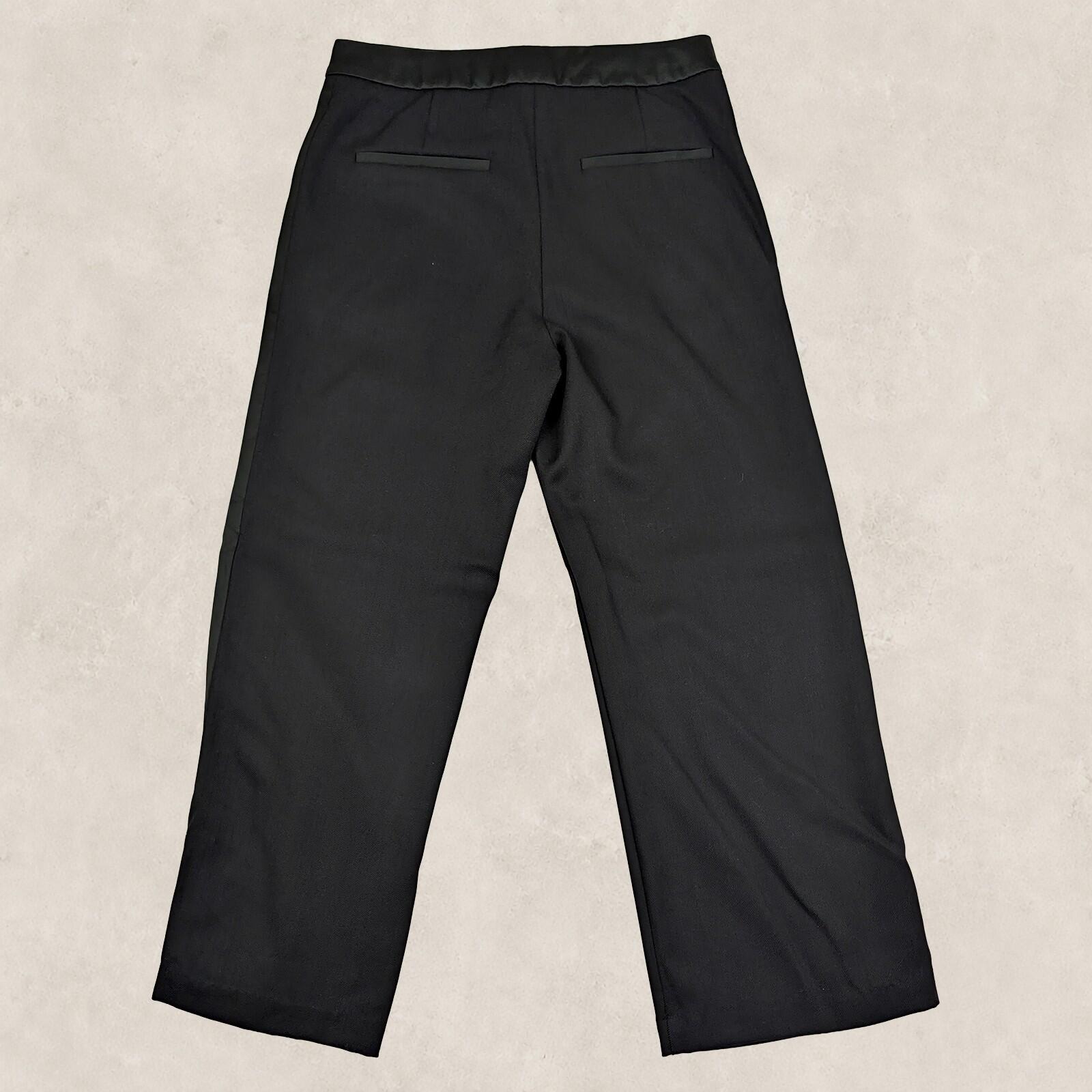hugo boss womens dress trousers straight leg black tailored work pants size uk 6 by Boss – | RewearableUK