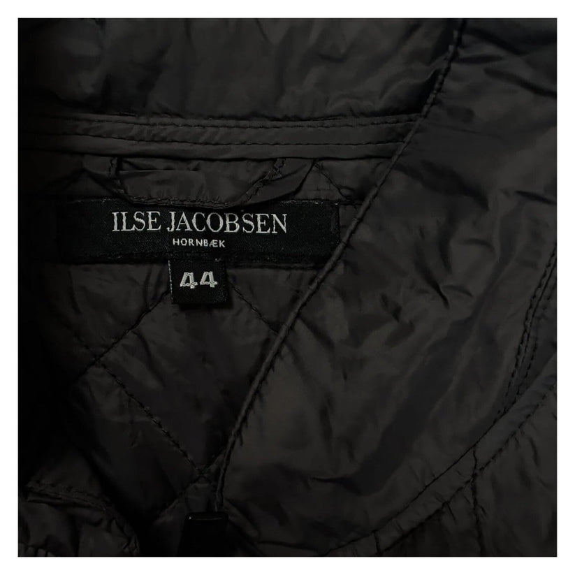Ilse Jacobsen Hornbaek Womens Black Quilted Jacket Size 44 Zip Lightweight Coat – product photo 4 | RewearableUK