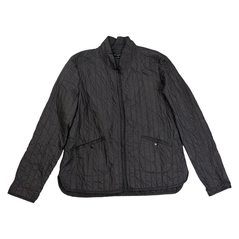 Ilse Jacobsen Hornbaek Womens Black Quilted Jacket Size 44 Zip Lightweight Coat – product photo 2 | RewearableUK