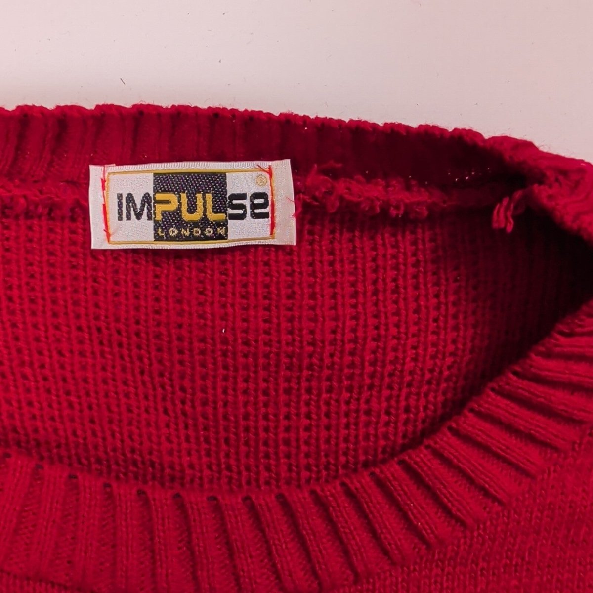 Impulse London Women's Christmas Pudding Jumper M Red – product photo 3 | RewearableUK