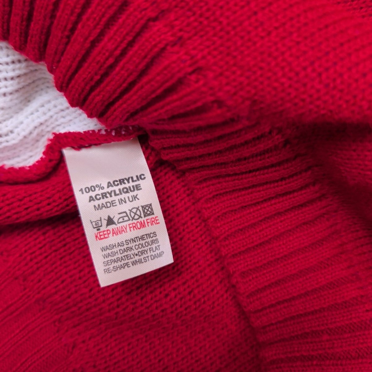 Impulse London Women's Christmas Pudding Jumper M Red – product photo 5 | RewearableUK