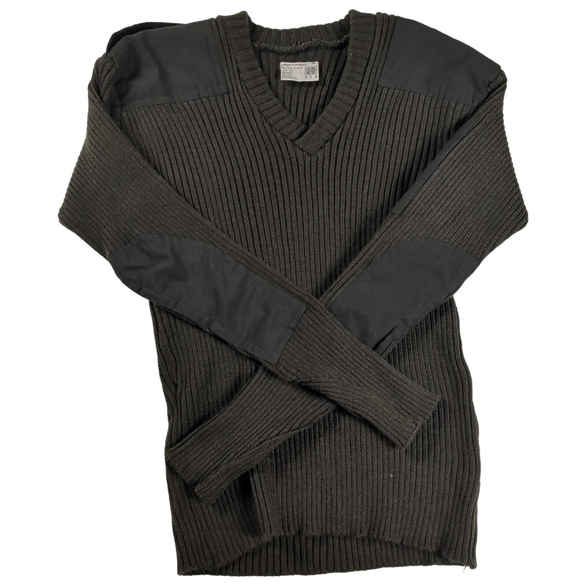Indian Army Wool V-Neck Jumper 100cm Olive Green 2016 – product photo 1 | RewearableUK