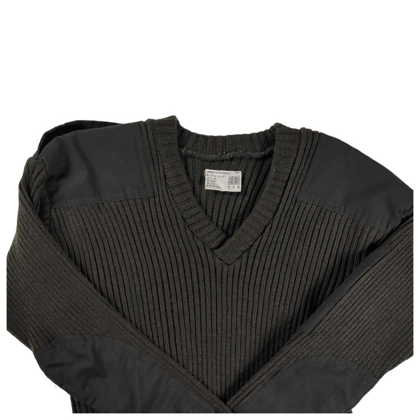 Indian Army Wool V-Neck Jumper 100cm Olive Green 2016 – product photo 2 | RewearableUK