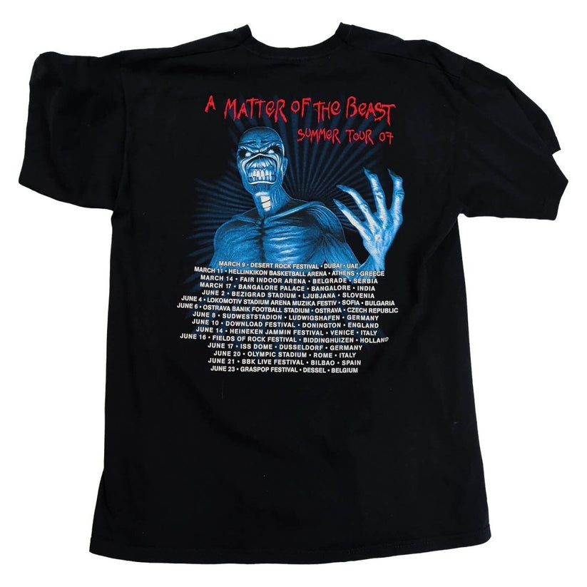 Iron Maiden 2007 A Matter of the Beast Tour T-Shirt L Fruit of the Loom – product photo 1 | RewearableUK
