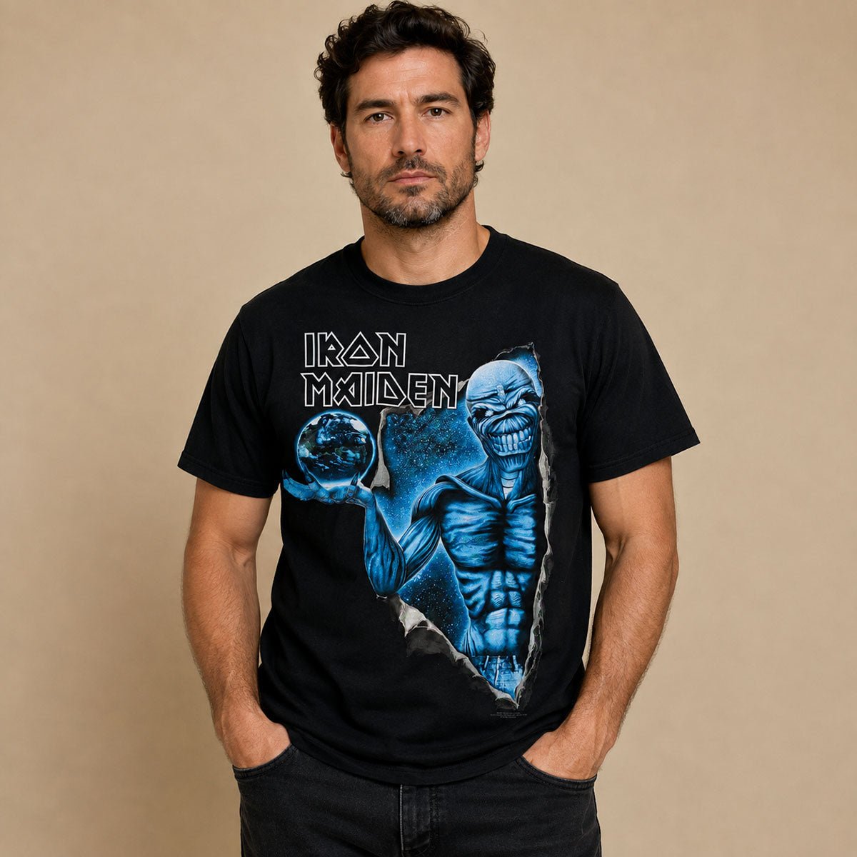 Iron Maiden A Matter of the Beast 2007 Tour T-Shirt L Black Fruit of the Loom – Music T-Shirt product photo 1 | RewearableUK