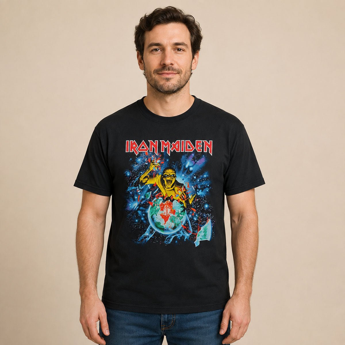 Iron Maiden Eddie Rips Up Europe Summer 05 Tour T-Shirt XL Black – Music T-Shirt product photo 1 | RewearableUK