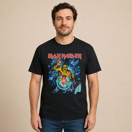 Iron Maiden Eddie Rips Up Europe Summer 05 Tour T-Shirt XL Black – Music T-Shirt product photo 1 | RewearableUK