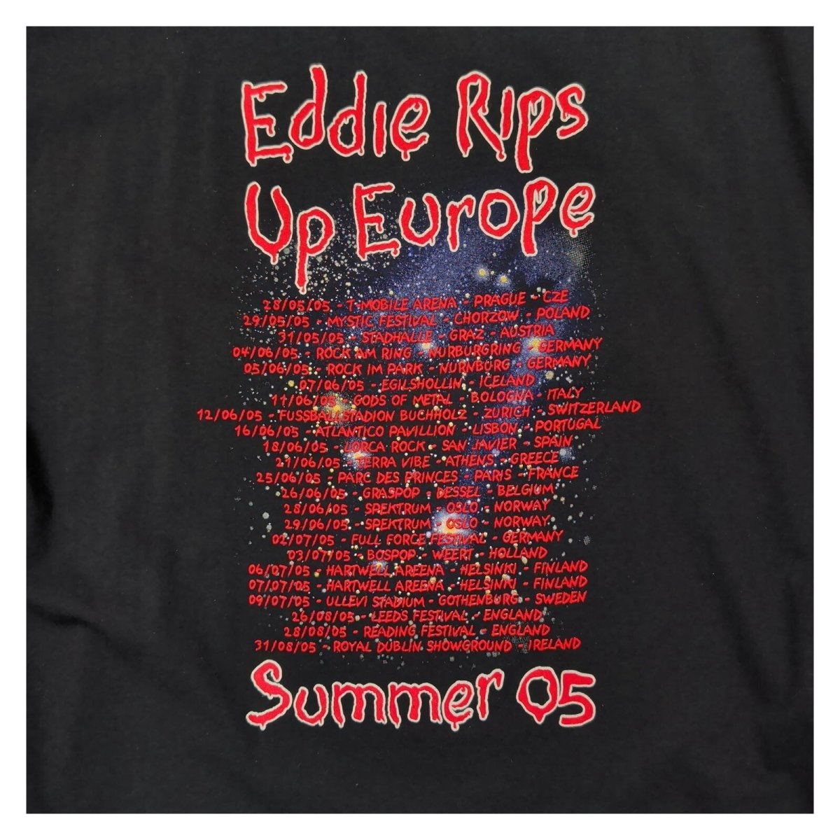Iron Maiden Eddie Rips Up Europe Summer 05 Tour T-Shirt XL Black Vintage – product photo 4 | RewearableUK