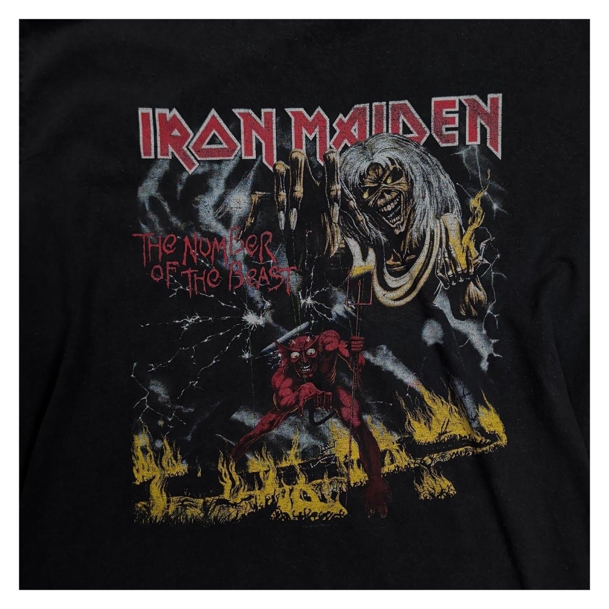 Iron Maiden The Number of the Beast T-Shirt XL Black Heavy Metal Band Tee – product photo 2 | RewearableUK