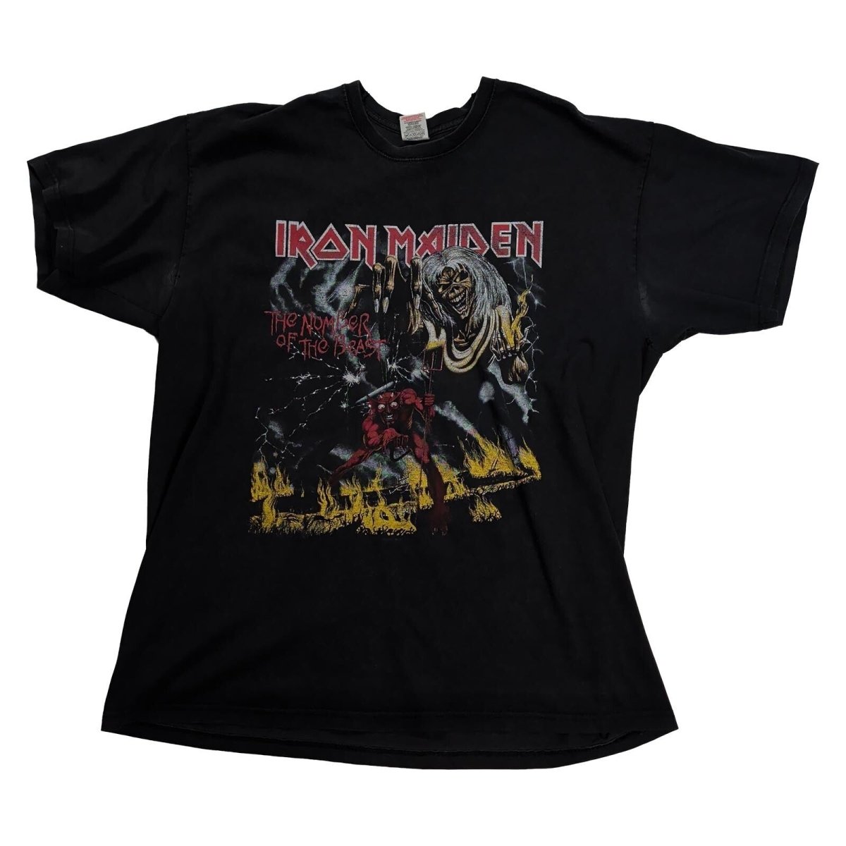 Iron Maiden The Number of the Beast T-Shirt XL Black Heavy Metal Band Tee – product photo 1 | RewearableUK