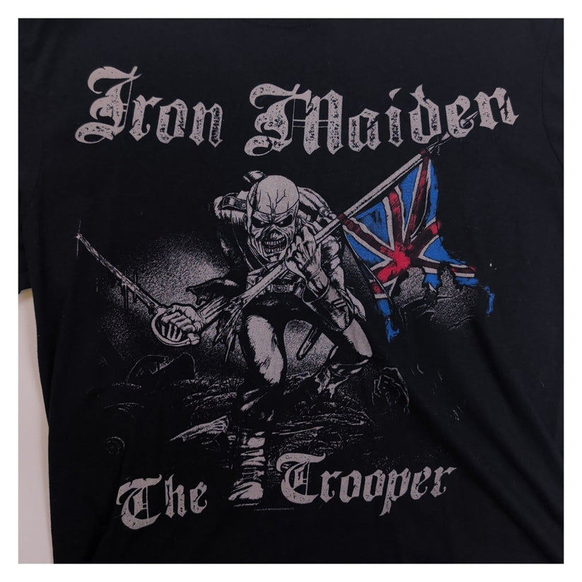 Iron Maiden The Trooper Black T Shirt XL Heavy Metal Rock Band Double Sided – product photo 4 | RewearableUK