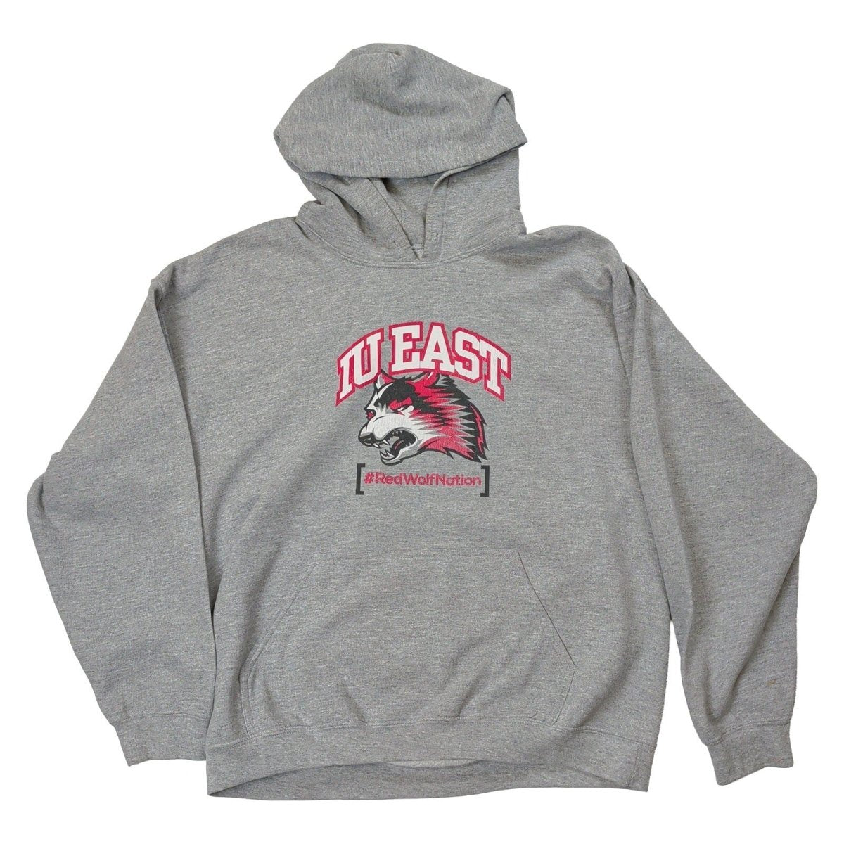IU East Red Wolves Hoodie Grey College Graphic Pullover Size xl – product photo 1 | RewearableUK