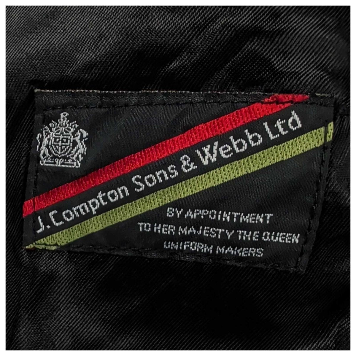 J Compton Sons & Webb Police Dress Tunic Jacket 40 Black Crown Buttons – product photo 8 | RewearableUK
