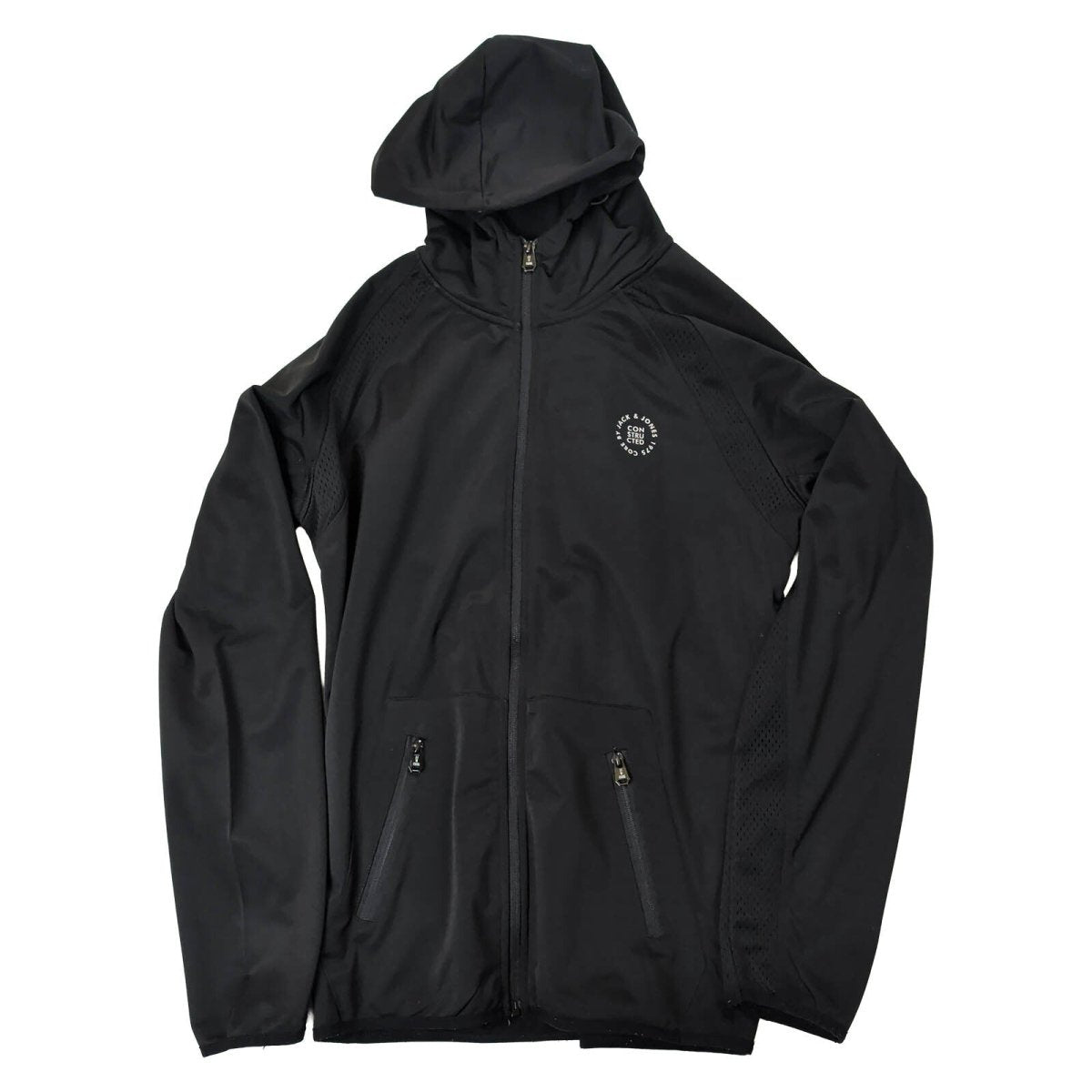 Jack & Jones Core Men's Hooded Zip Jacket M Black – product photo 1 | RewearableUK