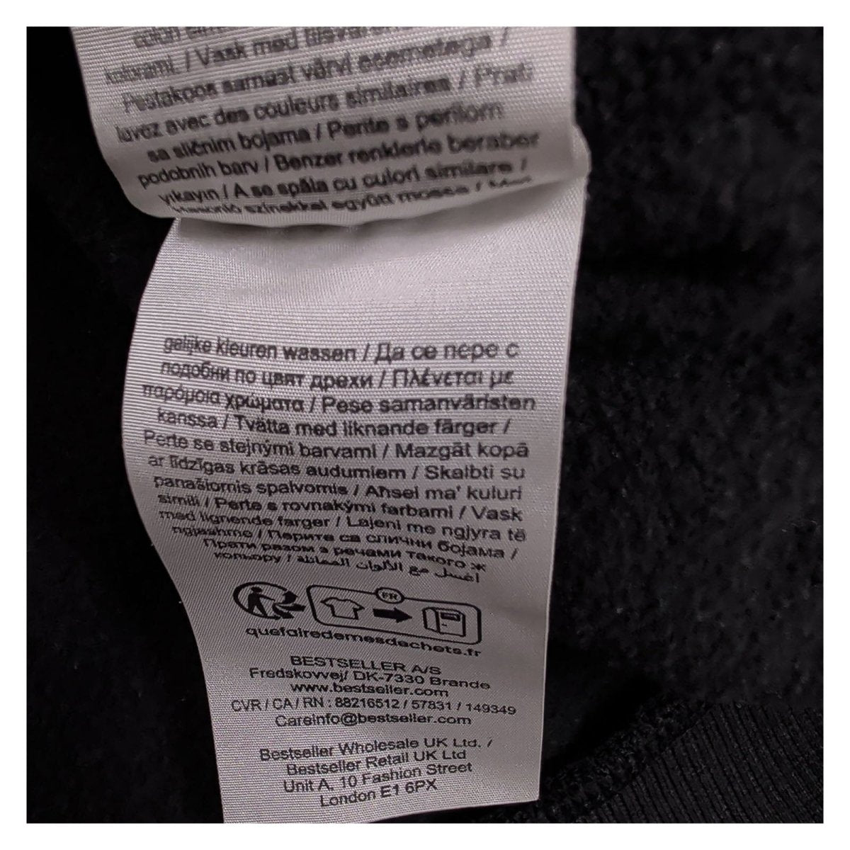 Jack & Jones Men's Hoodie LARGE Black Script Logo Cotton – product photo 6 | RewearableUK