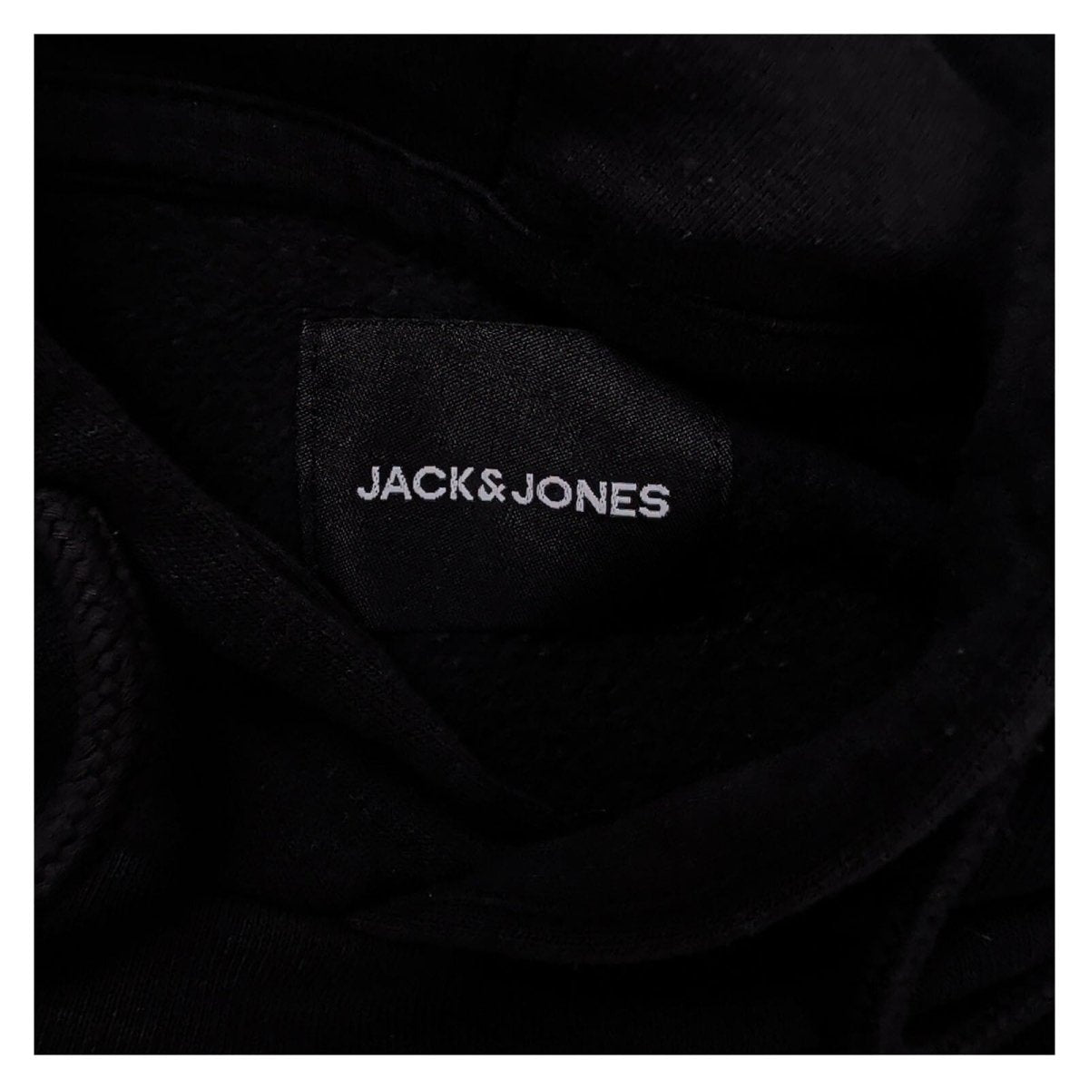 Jack & Jones Men's Hoodie LARGE Black Script Logo Cotton – product photo 4 | RewearableUK