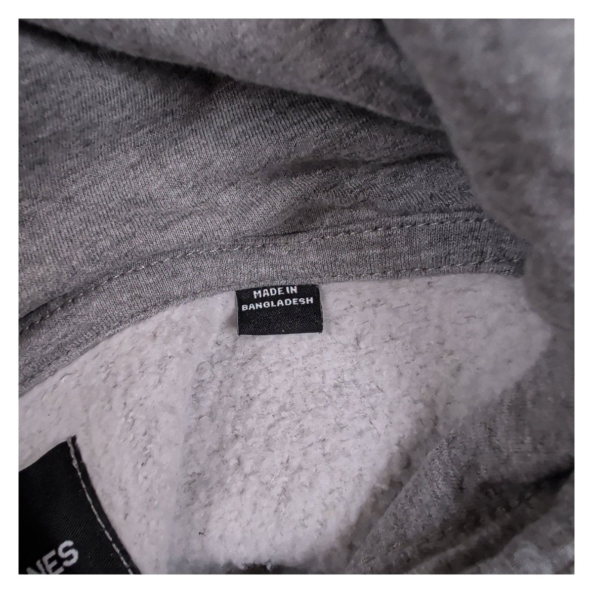 Jack & Jones Mens Hoodie LARGE Grey Script Logo 70% Cotton 21% Polyester 9% Visc – product photo 7 | RewearableUK