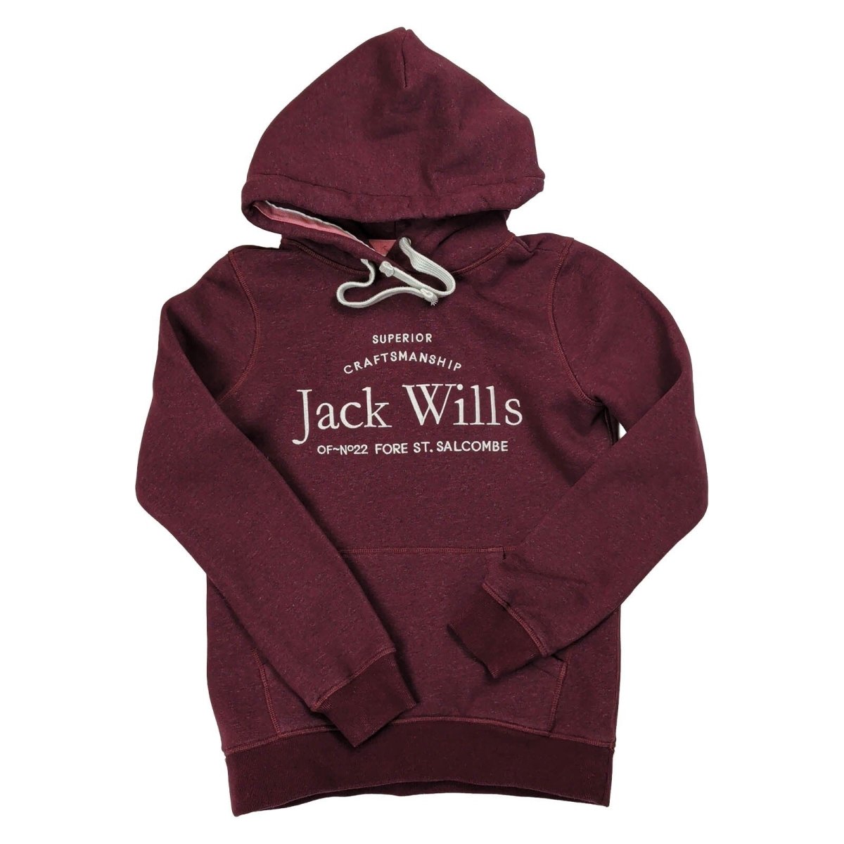 Jack Wills Women's Logo Hoodie UK 6 Burgundy – product photo 1 | RewearableUK