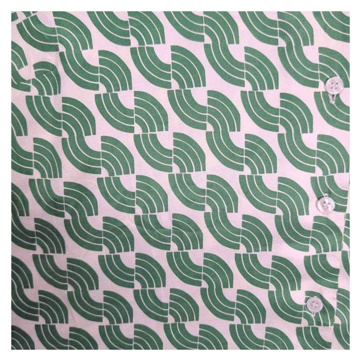 Jaeger Geometric Shirt UK 18 Green White Viscose – product photo 2 | RewearableUK