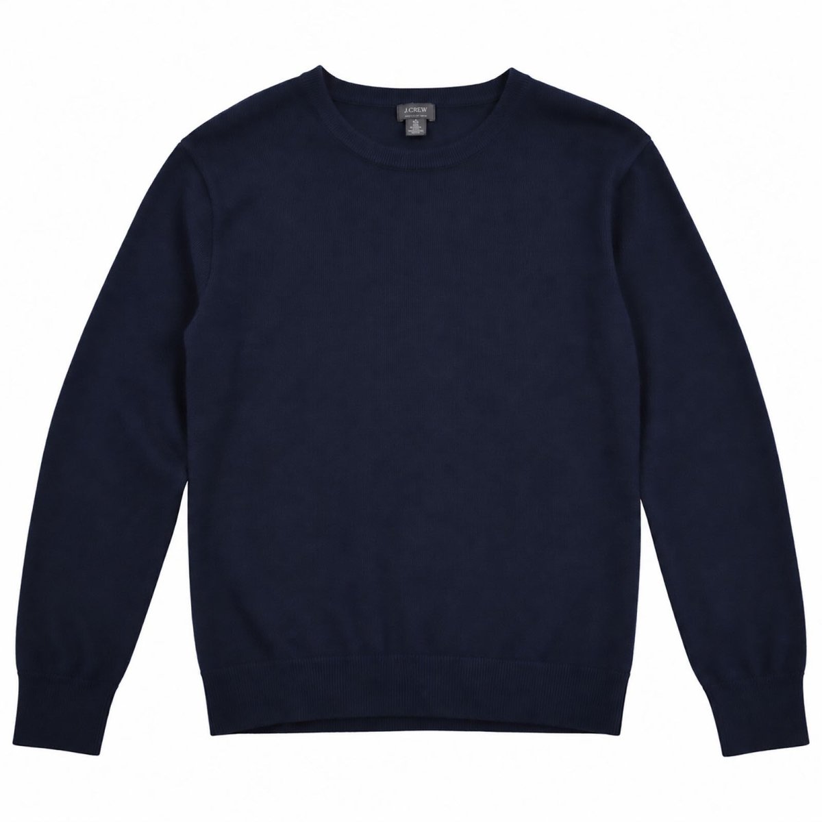 J.Crew Womens Jumper S Navy Plain Crew Neck 95% Cotton 5% Cashmere – product photo 1 | RewearableUK