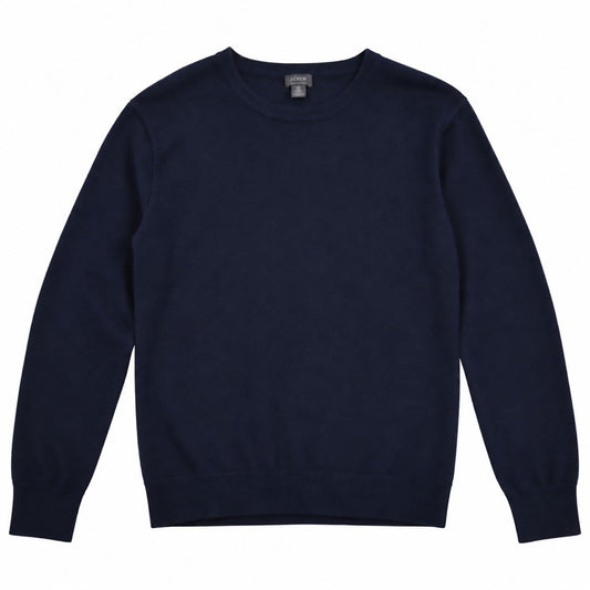 J.Crew Women's Navy Cotton Cashmere Crew Neck Jumper S - product photo 1
