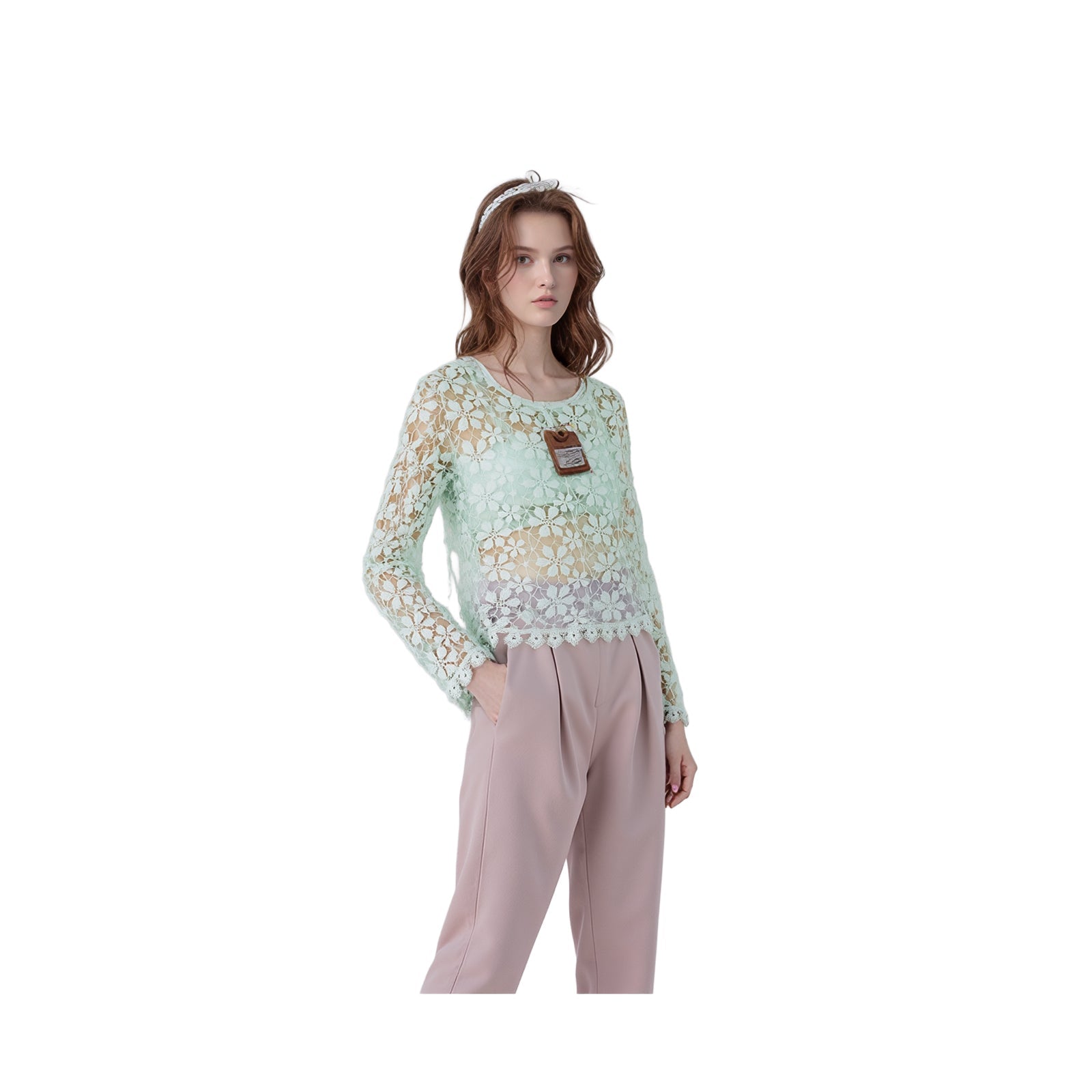 Joe Browns Crochet Lace Top Mint Green | Women's UK 10 NWT by Joe Browns – blouse | RewearableUK