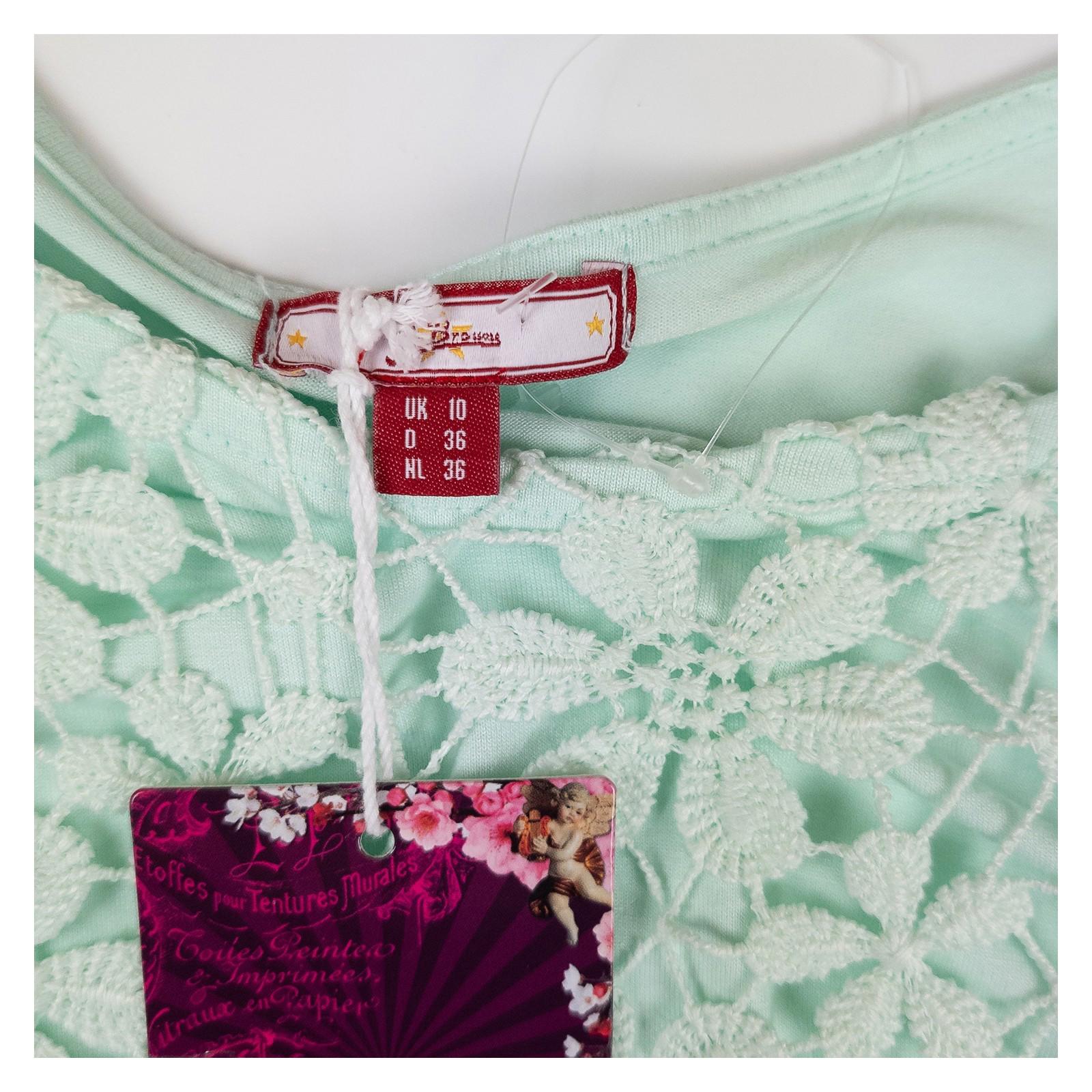 Joe Browns Womens Top UK 10 Mint Green Crochet Lace Blouse 3/4 Sleeve NWT by Joe Browns – | RewearableUK