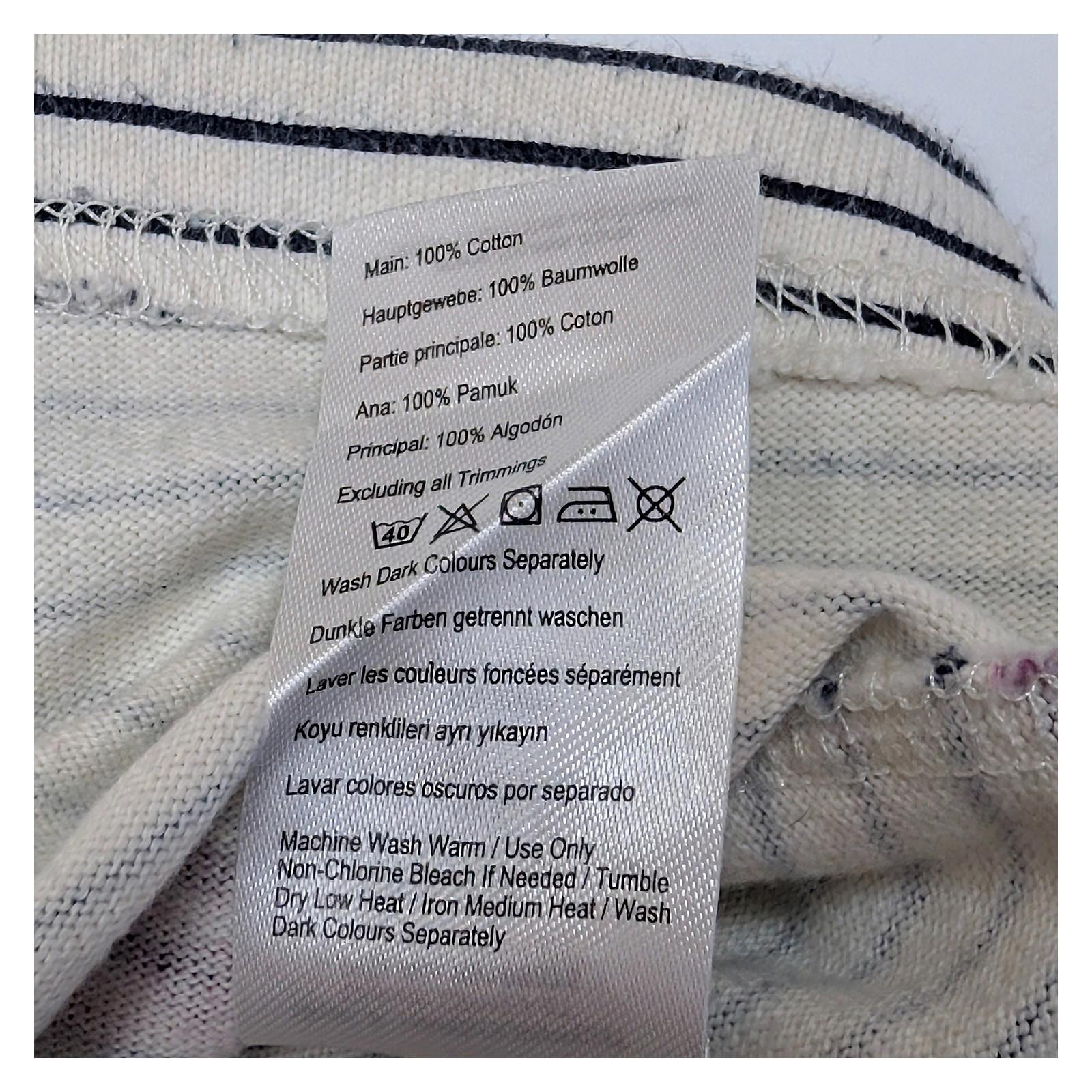 Joules Harbour Top Size UK 12 US 8 Pheasant Print Stripe Cotton Boat Neck Shirt by Joules – | RewearableUK