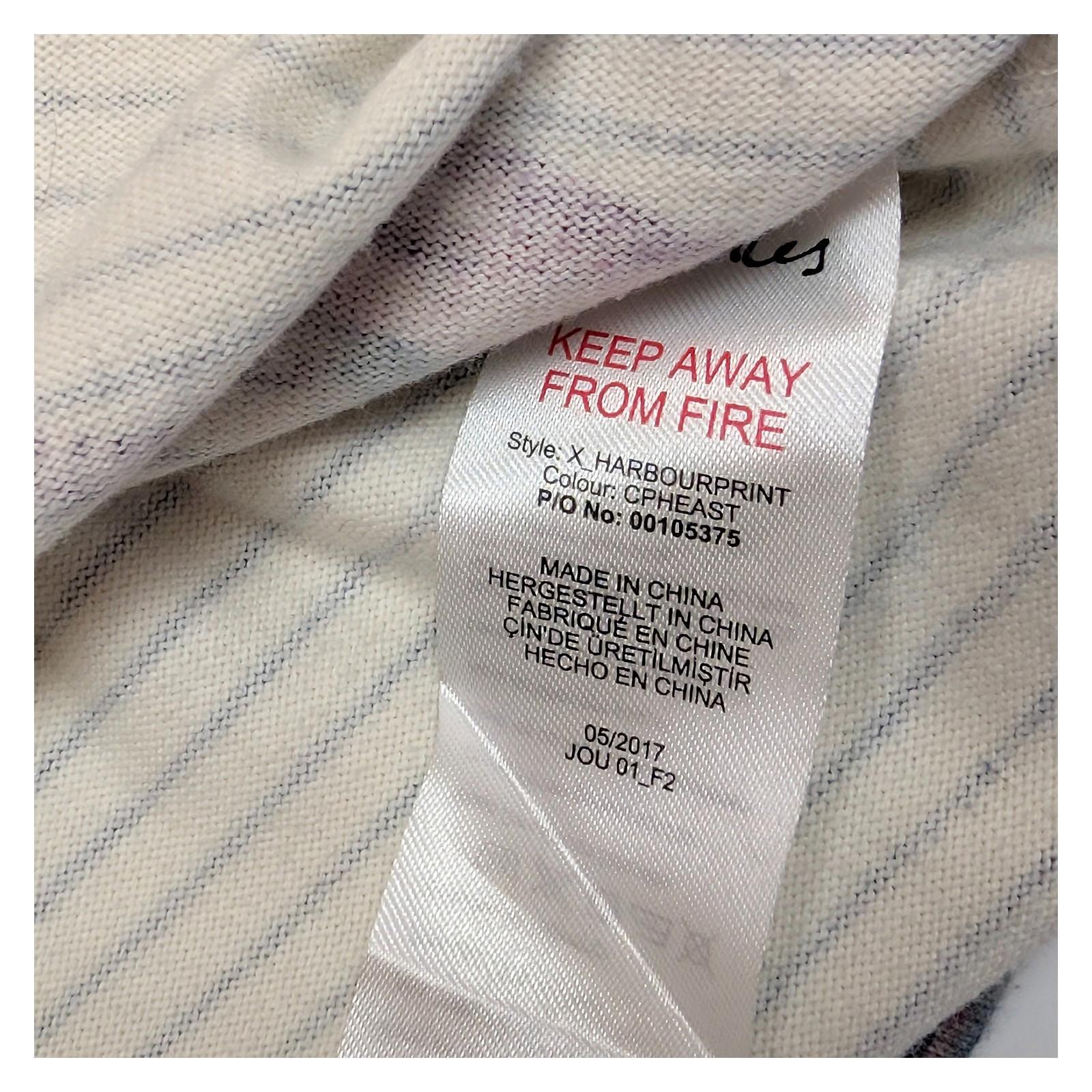 Joules Harbour Top Size UK 12 US 8 Pheasant Print Stripe Cotton Boat Neck Shirt by Joules – | RewearableUK