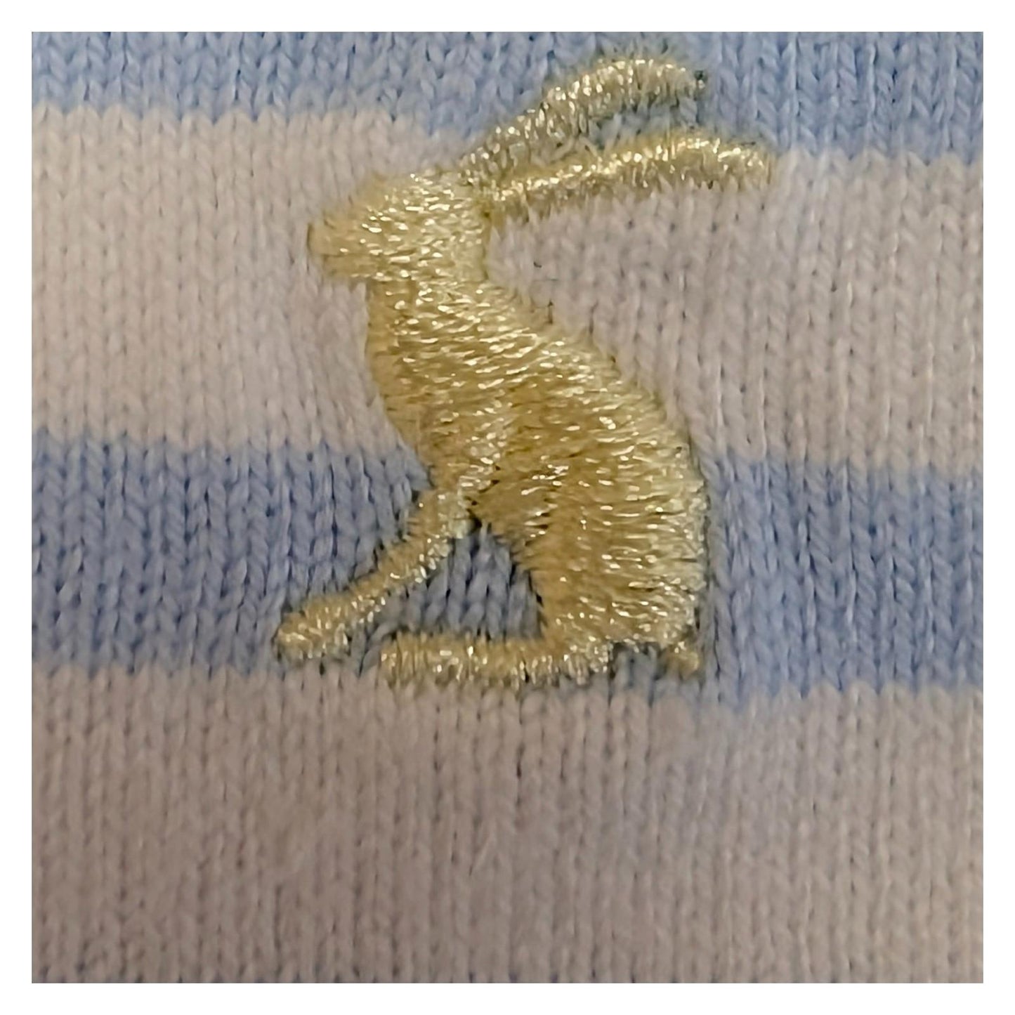 Joules Harbour Top Size UK 18 US 14 Blue Stripe Embroidered Blue Tit Bird Cotton by Joules – | RewearableUK