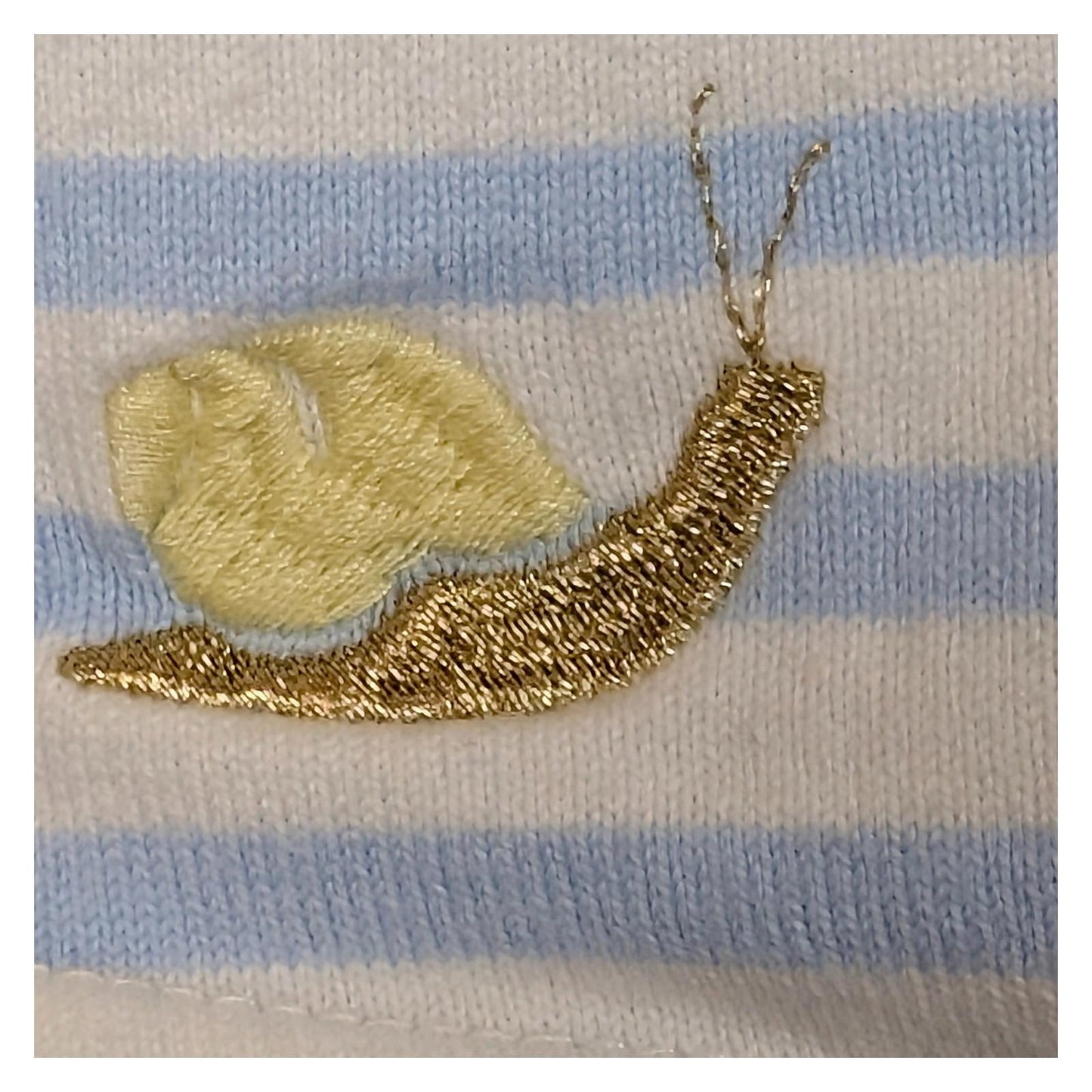 Joules Harbour Top Size UK 18 US 14 Blue Stripe Embroidered Blue Tit Bird Cotton by Joules – | RewearableUK