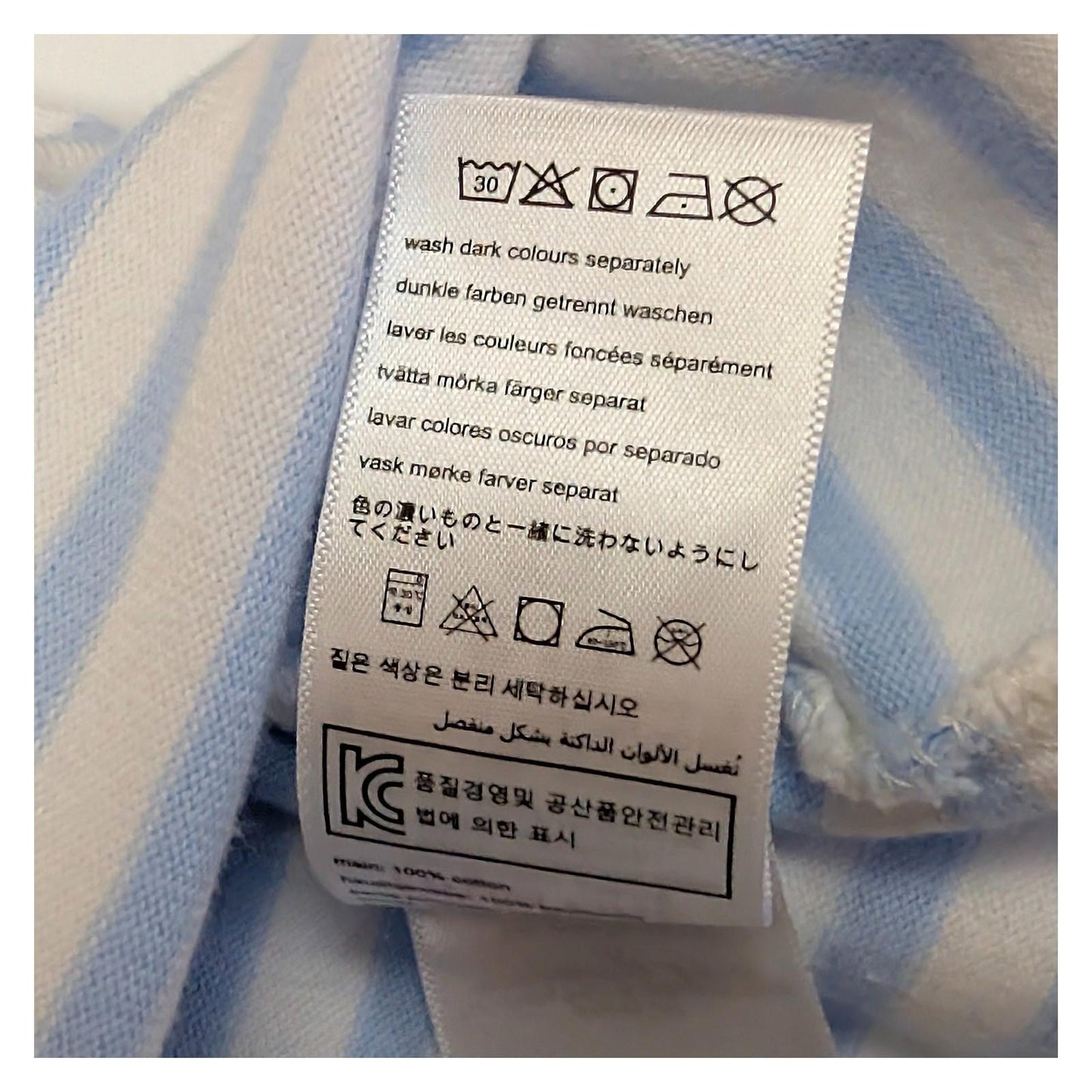 Joules Harbour Top Size UK 18 US 14 Blue Stripe Embroidered Blue Tit Bird Cotton by Joules – | RewearableUK