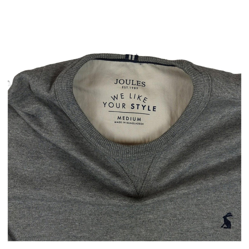 Joules Joules Men's M Grey Cotton Regular Fit Sweatshirt Jumper Sweater & Hoodie RewearableUK