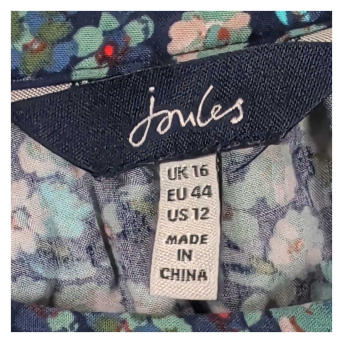 Joules Odette Women's Blouse UK 16 Navy Ditsy Floral Long Sleeve Top – product photo 3 | RewearableUK