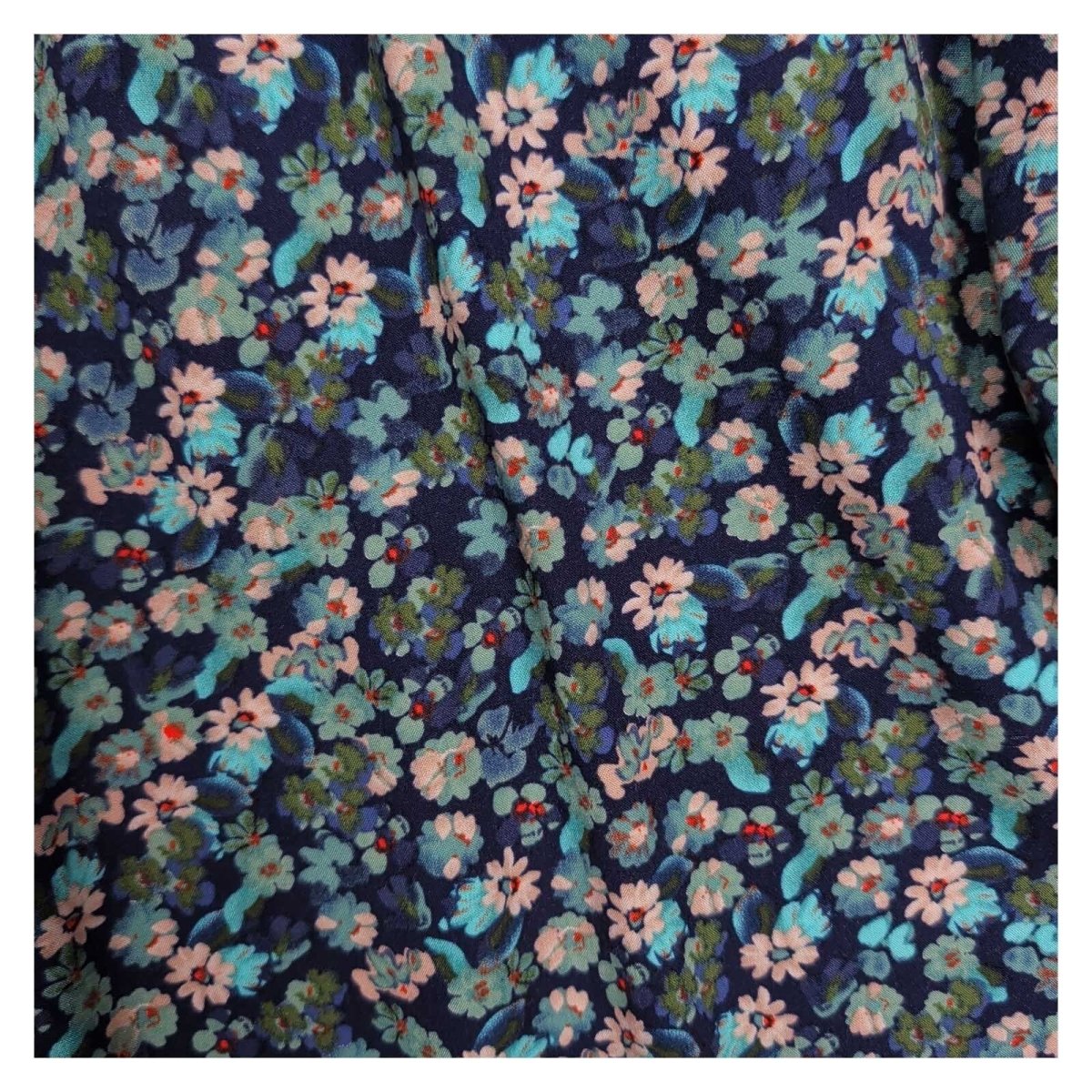 Joules Odette Women's Blouse UK 16 Navy Ditsy Floral Long Sleeve Top – product photo 2 | RewearableUK