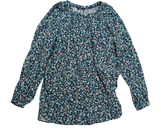 Joules Odette Women's Blouse UK 16 Navy Ditsy Floral Long Sleeve Top – product photo 1 | RewearableUK