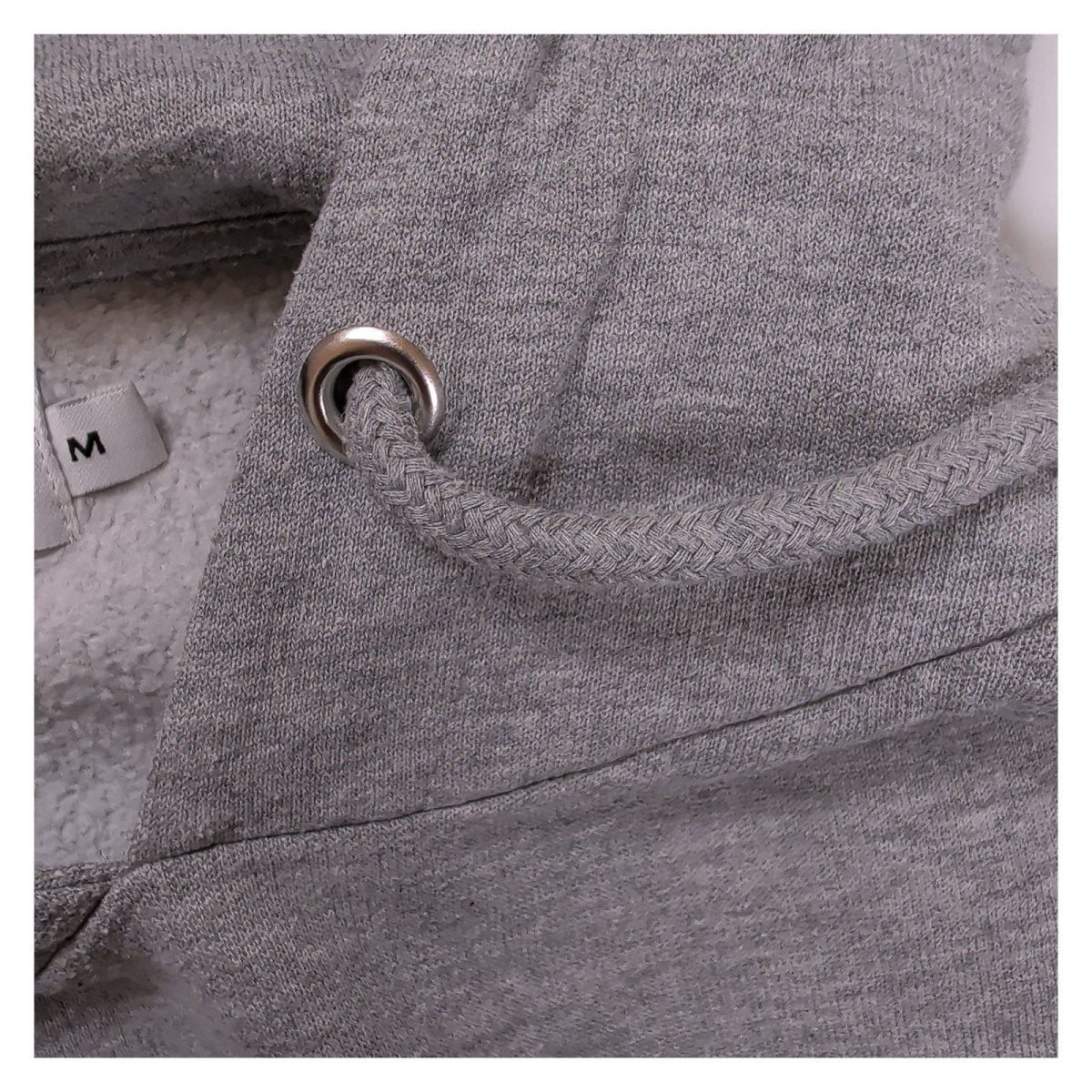 Just Hype Mens Hoodie Medium Grey Embroidered Logo Cotton Blend – product photo 6 | RewearableUK