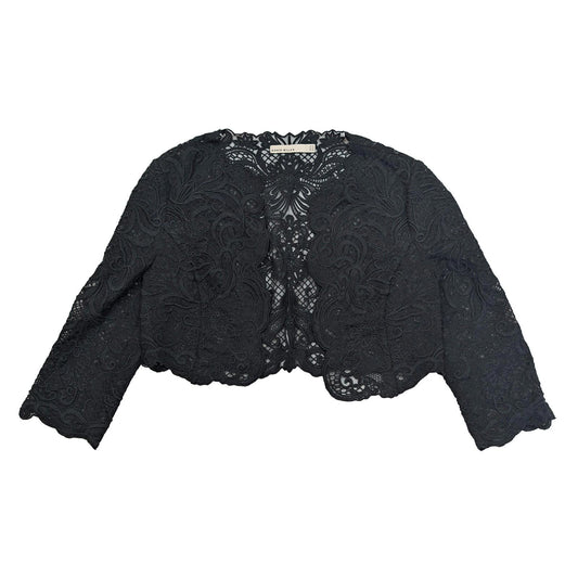 Karen Millen Black Lace Bolero Size UK 14 US 10 Guipure Cropped Jacket Wedding by Karen Millen – | RewearableUK