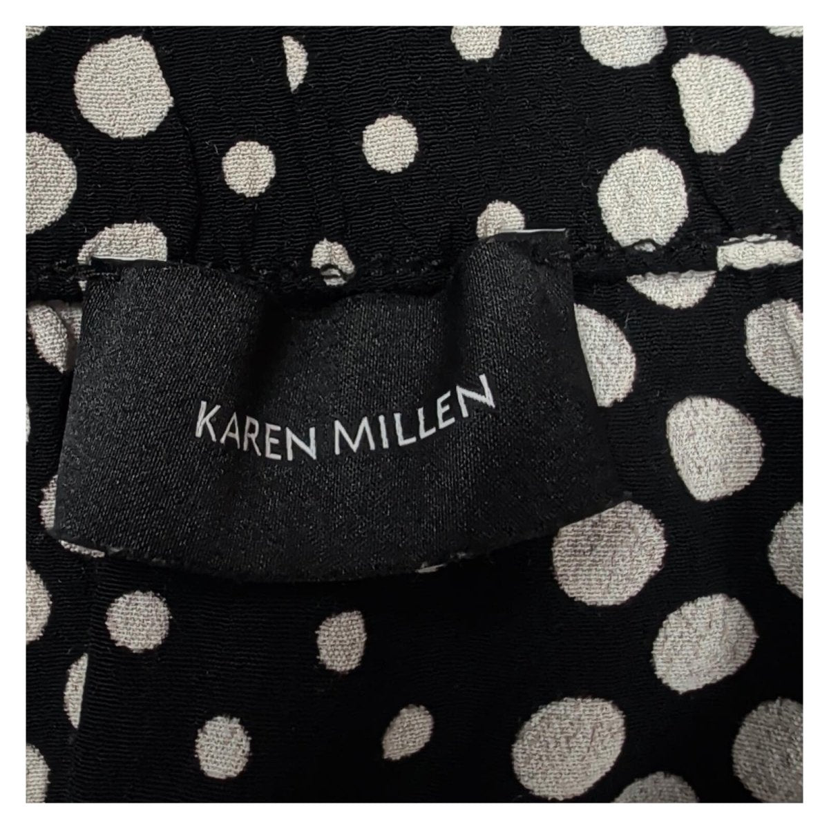 Karen Millen Black White Polka Dot Blouse UK 16 Balloon Sleeve Viscose – product photo 3 | RewearableUK