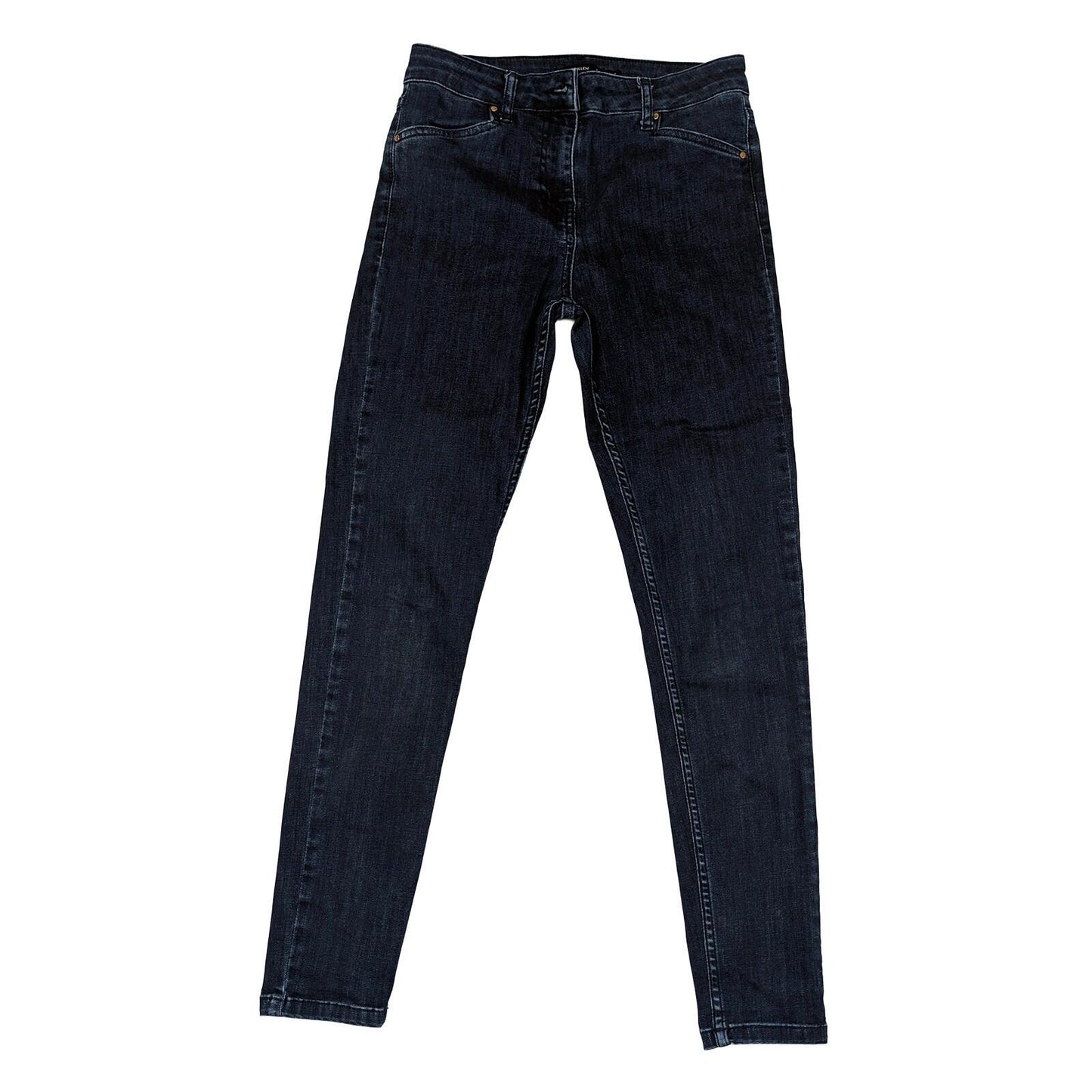 Karen Millen Dark Blue Skinny Jeans UK12 Slim Fit Stretch Denim by Karen Millen – JEANS | RewearableUK