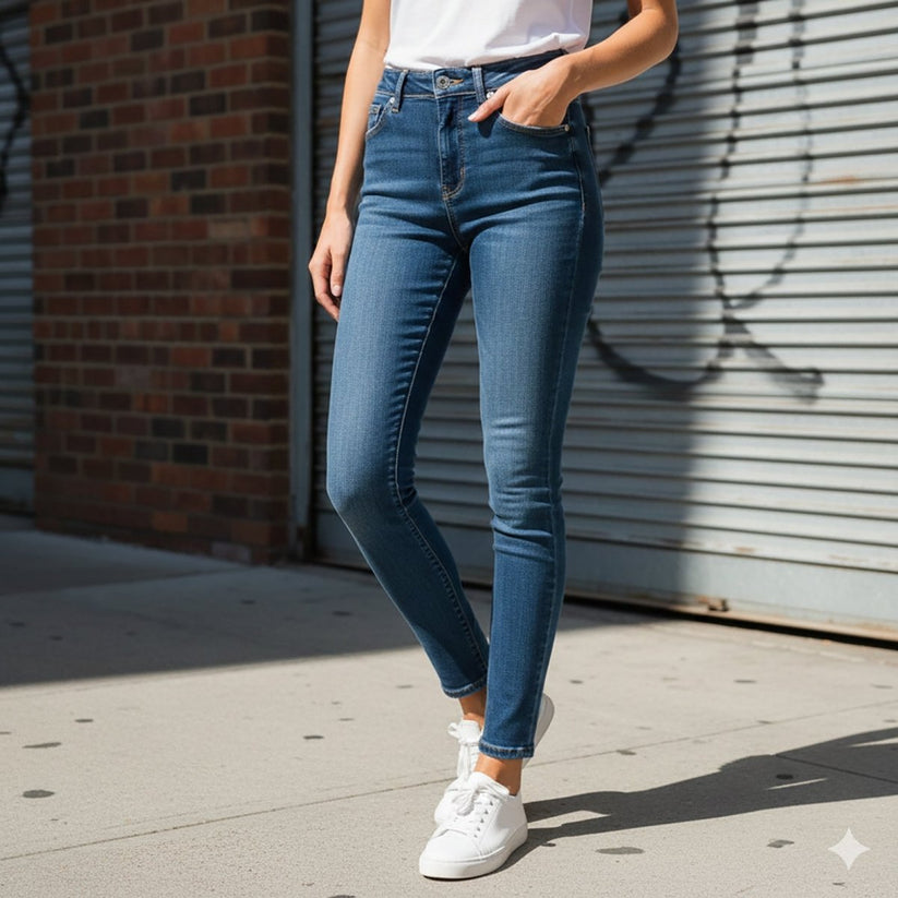 Karen Millen Skinny Jeans Dark Blue | Women's UK 8 by Karen Millen – JEANS | RewearableUK