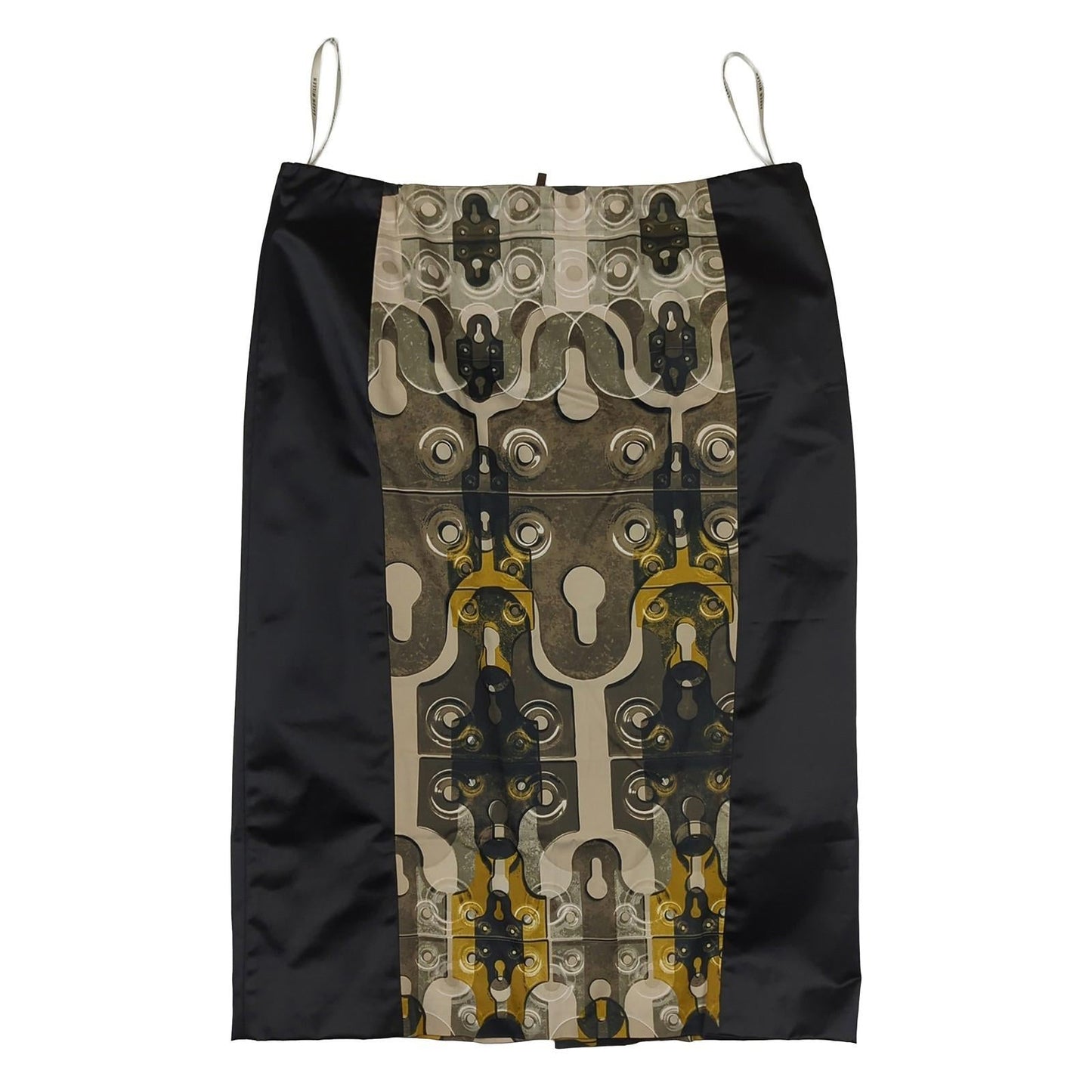 Karen Millen Karen Millen Skirt UK 14 Vintage Geometric Print A - Line Knee Length Cotton Blend SKIRT RewearableUK