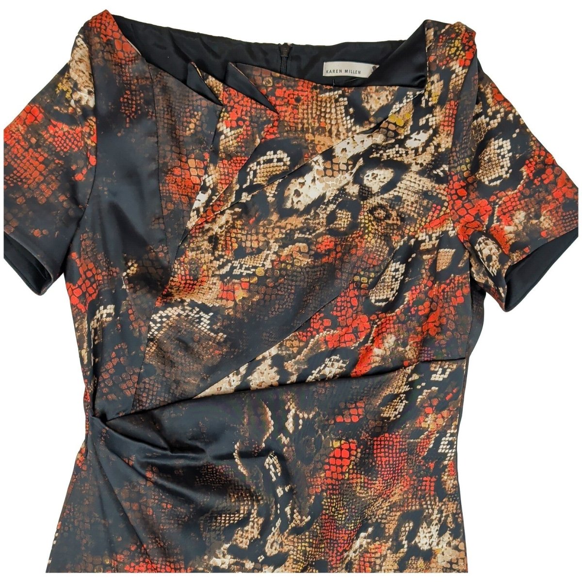 Karen Millen Snake Print Pencil Dress UK 14 Cocktail Occasion NWOT – product photo 2 | RewearableUK