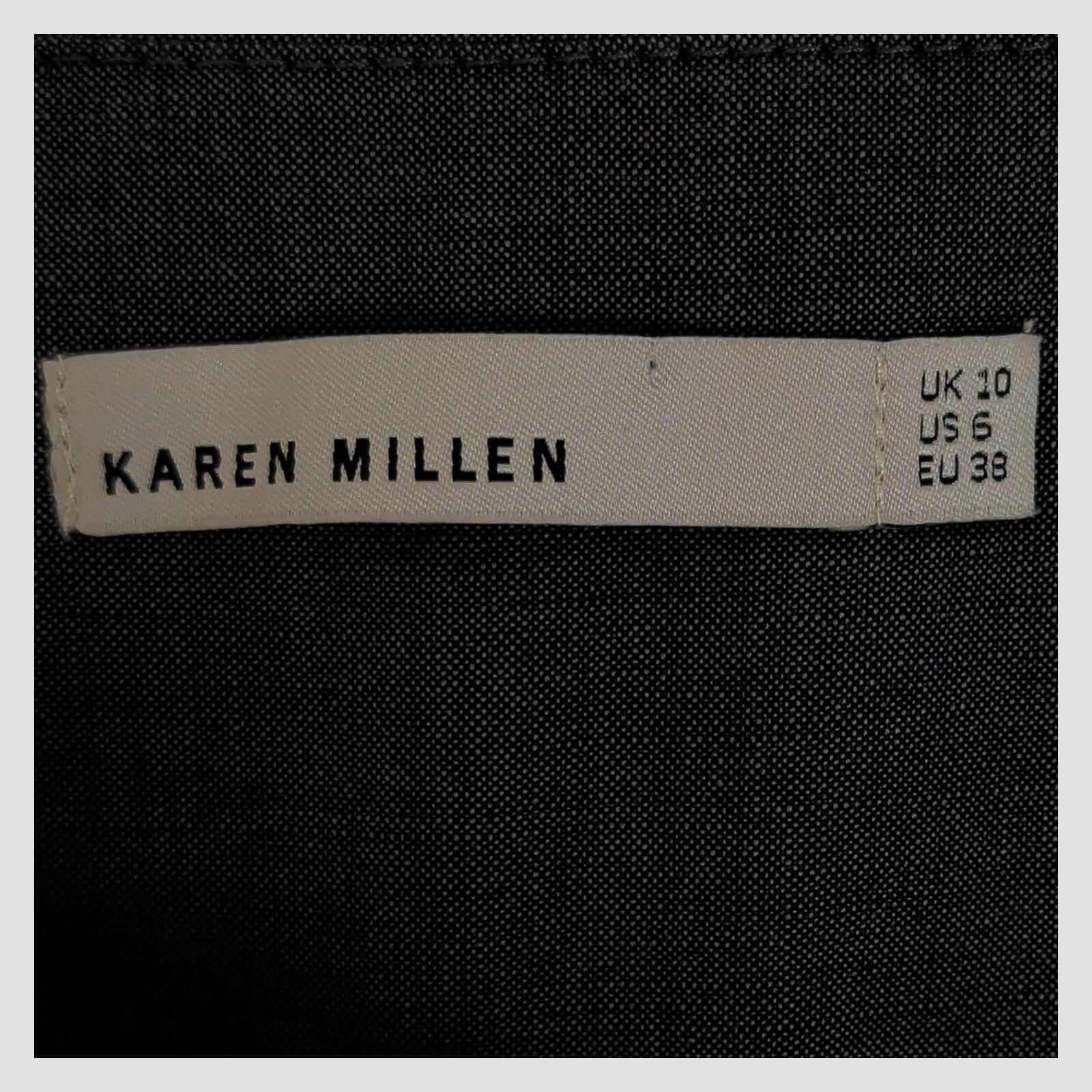 Karen Millen Women Grey Tailored Trousers UK10 EU38 Smart Fit by Karen Millen – SMART | RewearableUK
