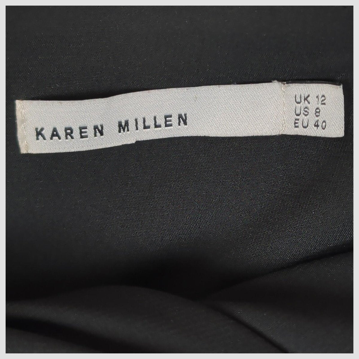karen millen womens black one shoulder ruffle satin bodycon dress size uk 12 by Karen Millen – | RewearableUK