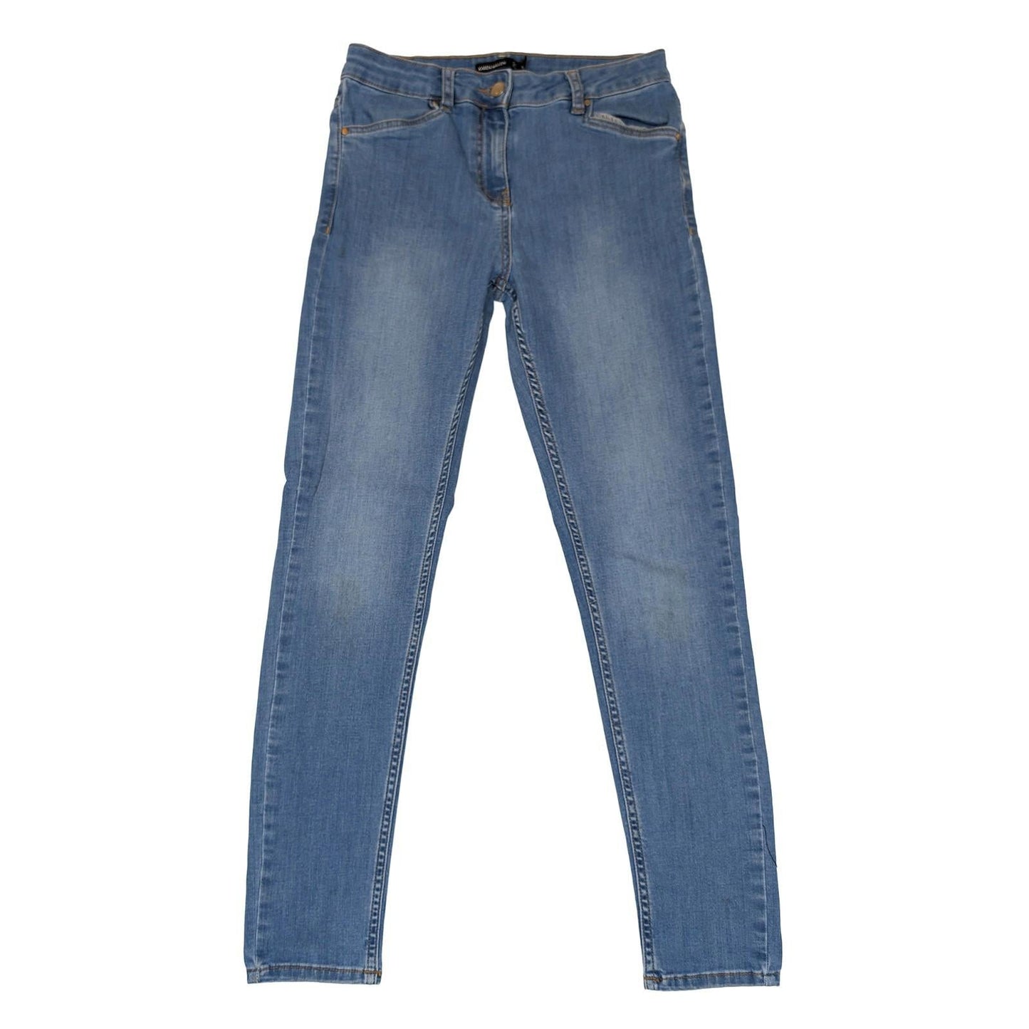 karen millen womens medium blue stretch denim skinny jeans size uk 12 by Karen Millen – | RewearableUK
