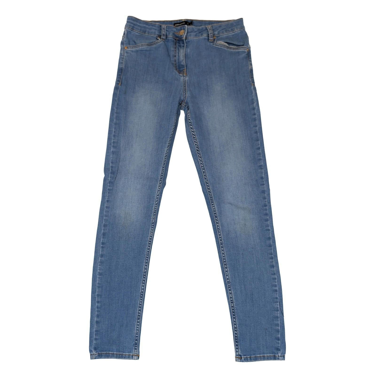 karen millen womens medium blue stretch denim skinny jeans size uk 12 by Karen Millen – | RewearableUK